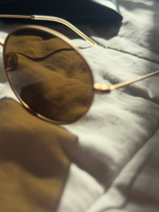 Ray-Ban Gold Frame Brown Lens Oval Sunglasses main image 5